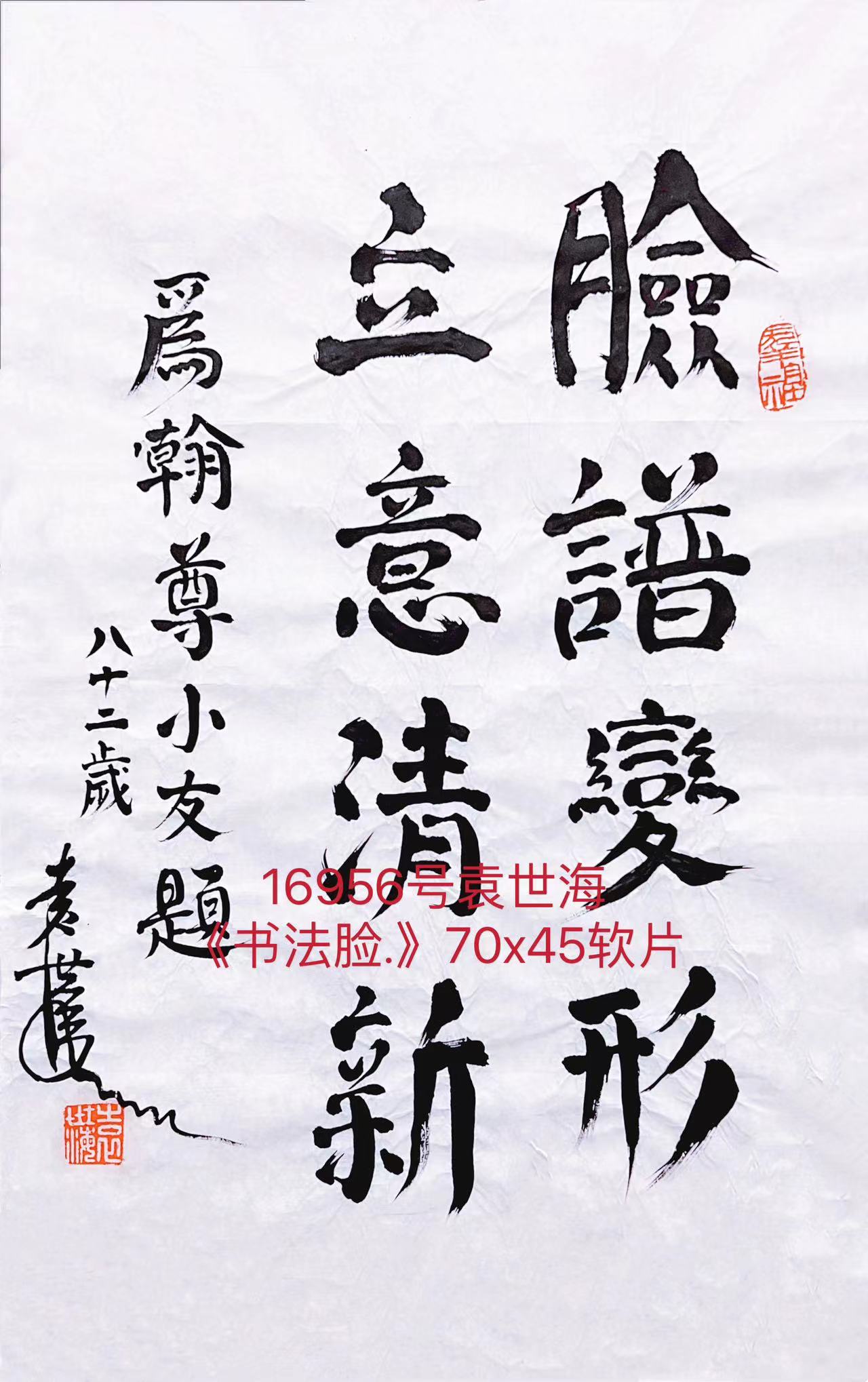16956号袁世海《书法脸.》70x45软片【】.jpg